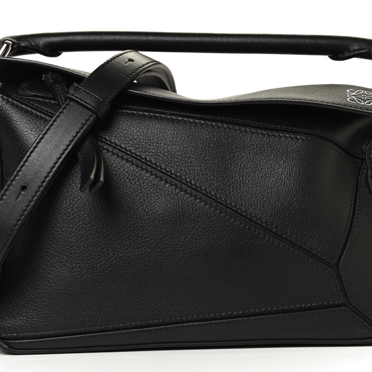 Loewe Calfskin Small Puzzle Bag Black 8 of 12