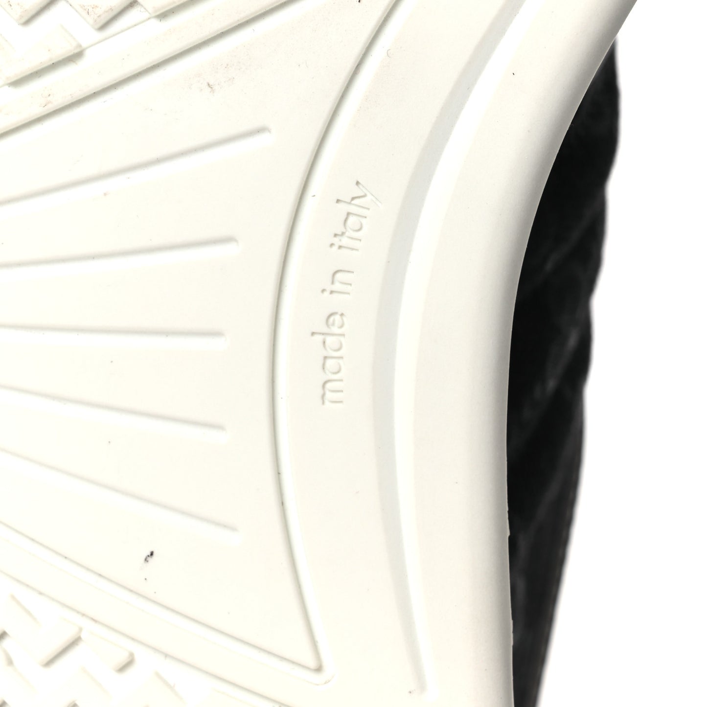 Calfskin Suede GG Monogram Re-Web Womens Sneakers 38 White Black