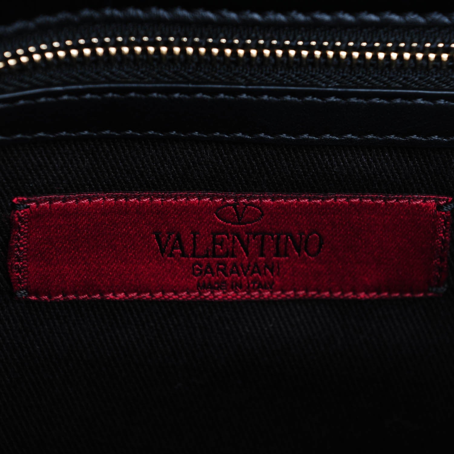 Valentino Garavani Vitello Medium Glam Lock Rockstud Flap Black 6 of 7