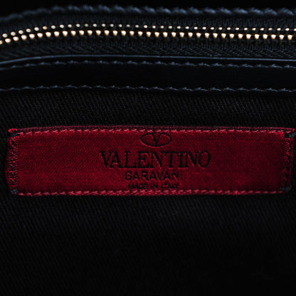 Valentino Garavani Vitello Medium Glam Lock Rockstud Flap Black 6 of 7