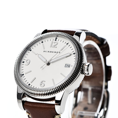 Burberry Stainless Steel Calfskin 38mm Utilitarian Quartz Watch BU7823 11 of 12