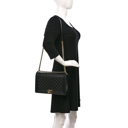 Chanel Caviar Quilted New Medium Boy Flap Black 2 of 9