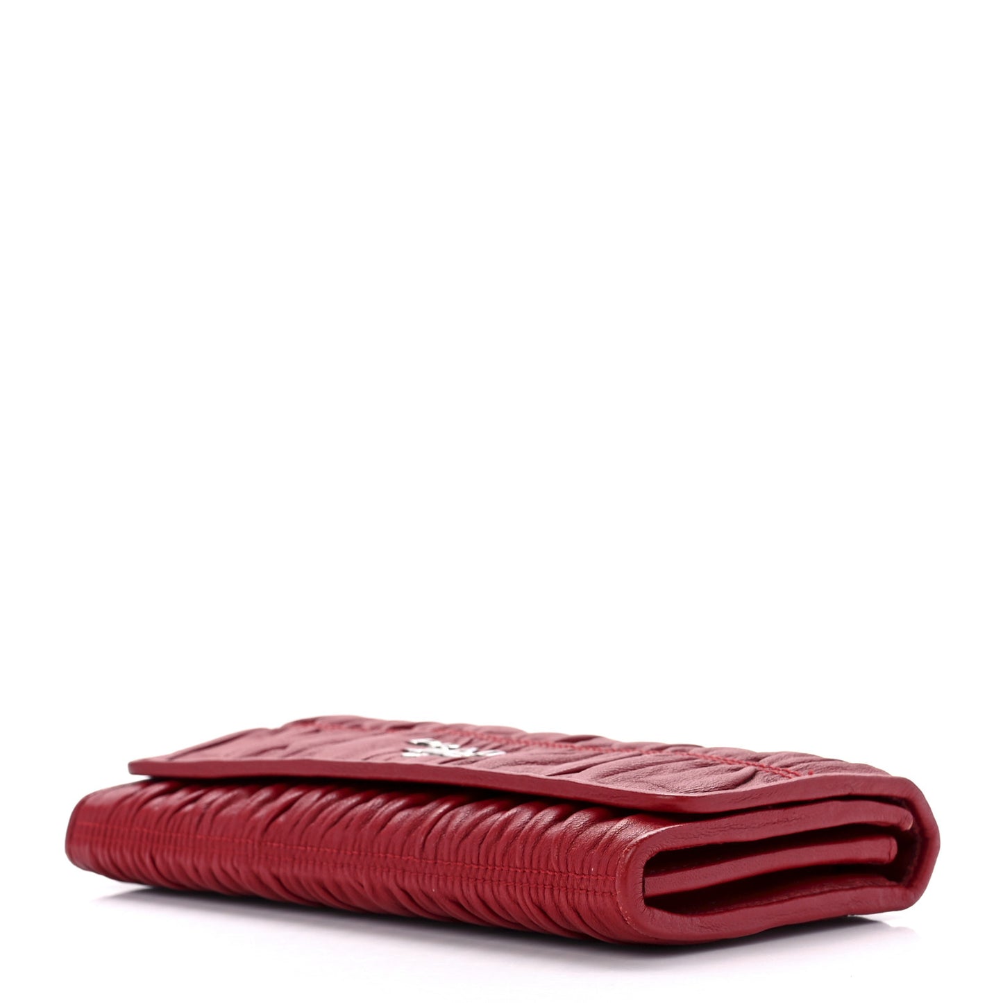 Nappa Gaufre Continental Wallet Fuoco