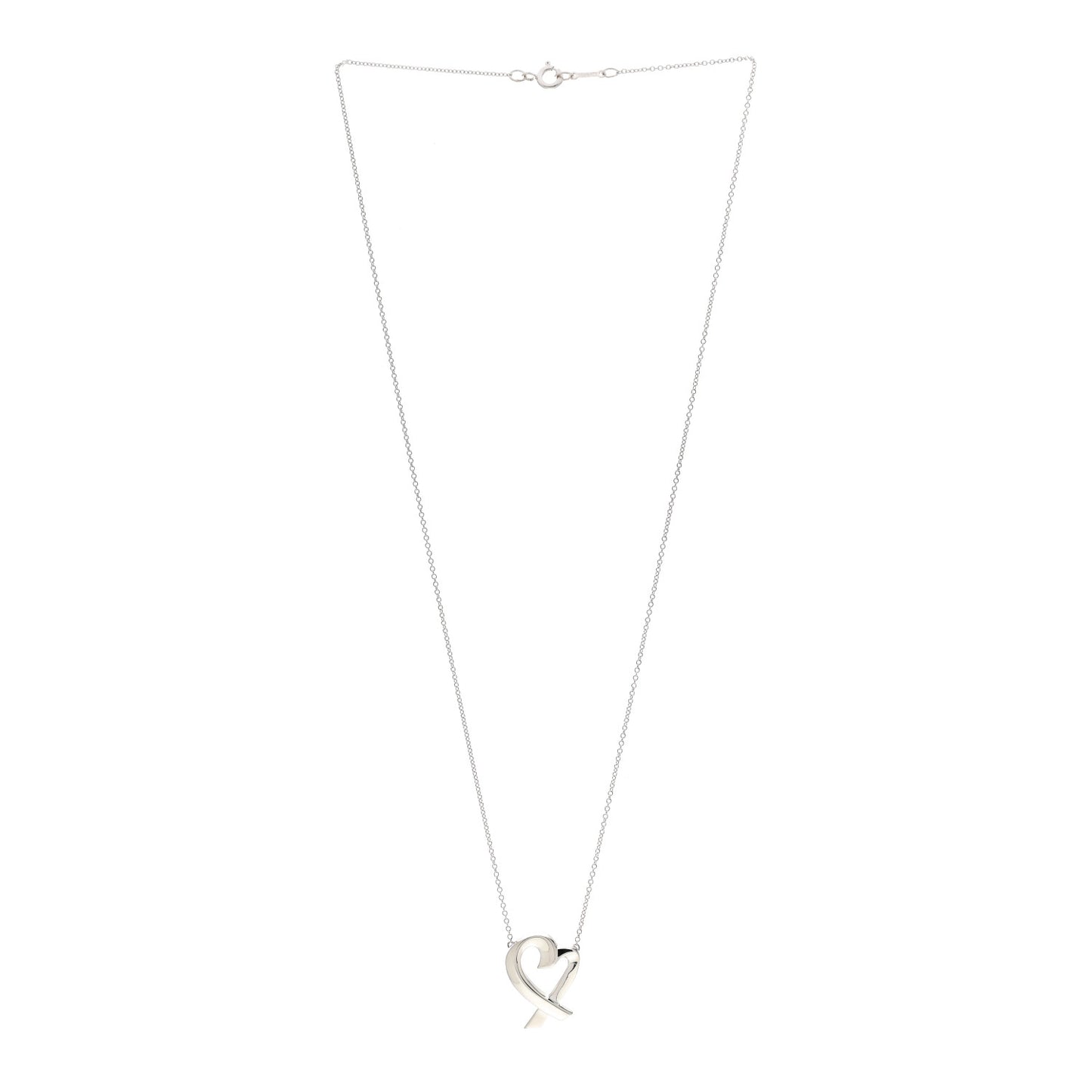 Sterling Silver Paloma Picasso Loving Heart Pendant Necklace