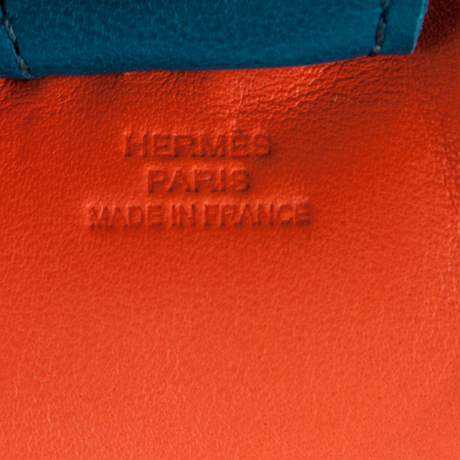 Hermes Milo Lambskin Grigri Rodeo Horse Bag Charm MM Feu Celeste Bleu Izmir 3 of 3