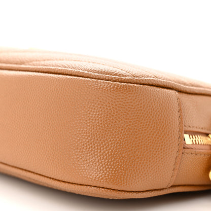 Saint Laurent Grain De Poudre Matelasse Monogram Mini Lou Camera Bag Dark Natural 10 of 10