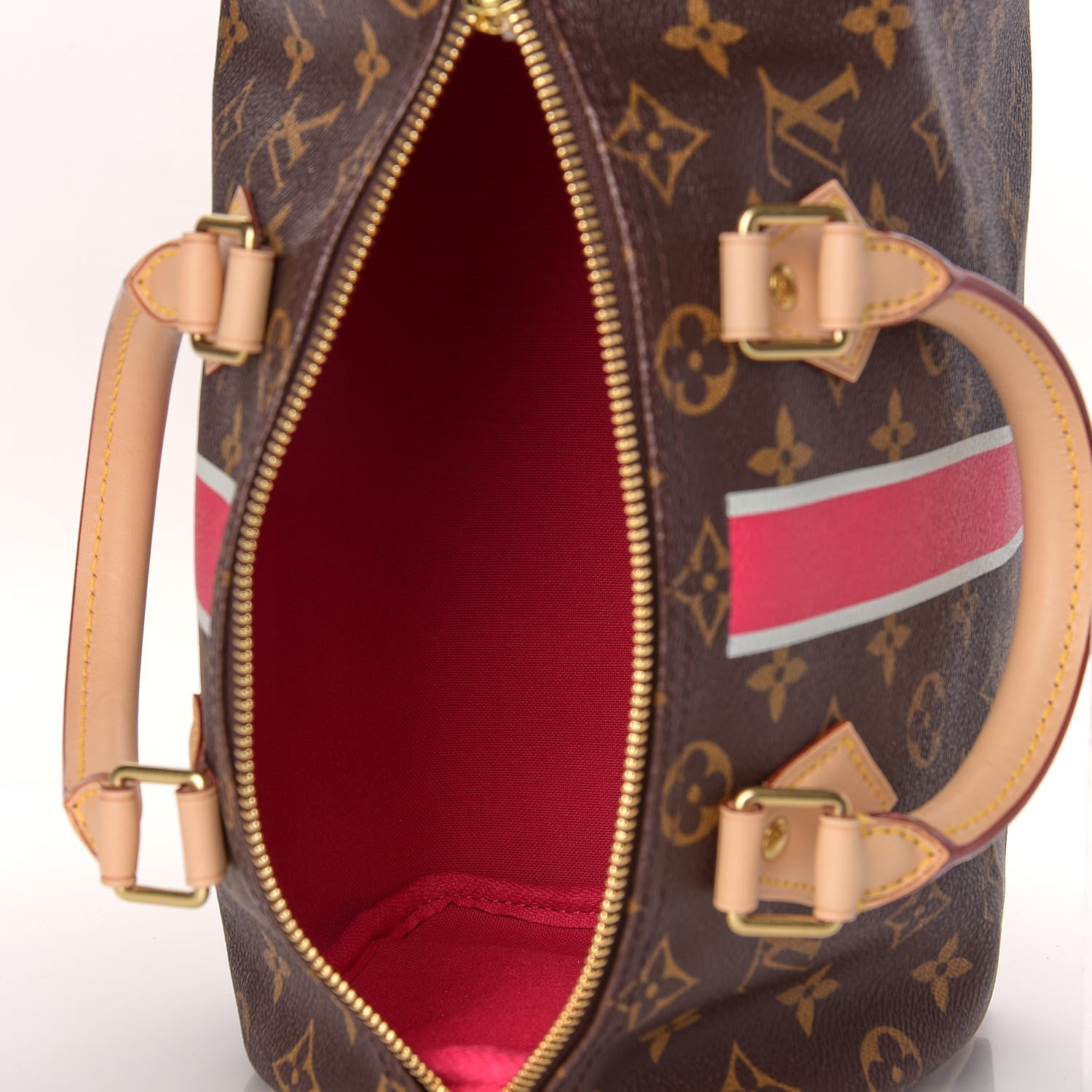 Louis Vuitton Monogram My LV Heritage Speedy 25 Fuchsia White 5 of 9
