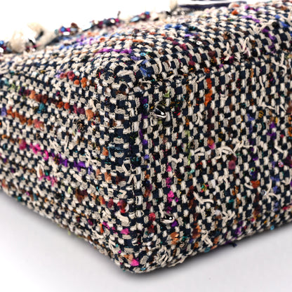 Christian Dior Tweed Fringe Medium Lady Dior Purple 9 of 15