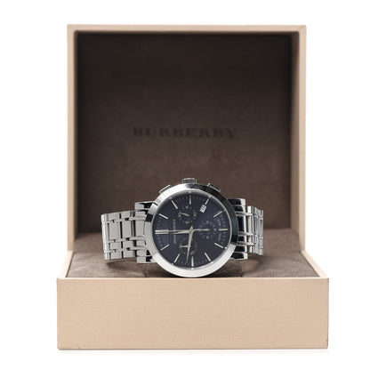 Burberry Stainless Steel 40mm Heritage Chronograph Quartz Watch Navy BU1360 6 of 6