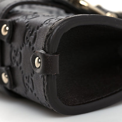 Gucci Guccissima Mini Jackie Bag Charm Black 7 of 9