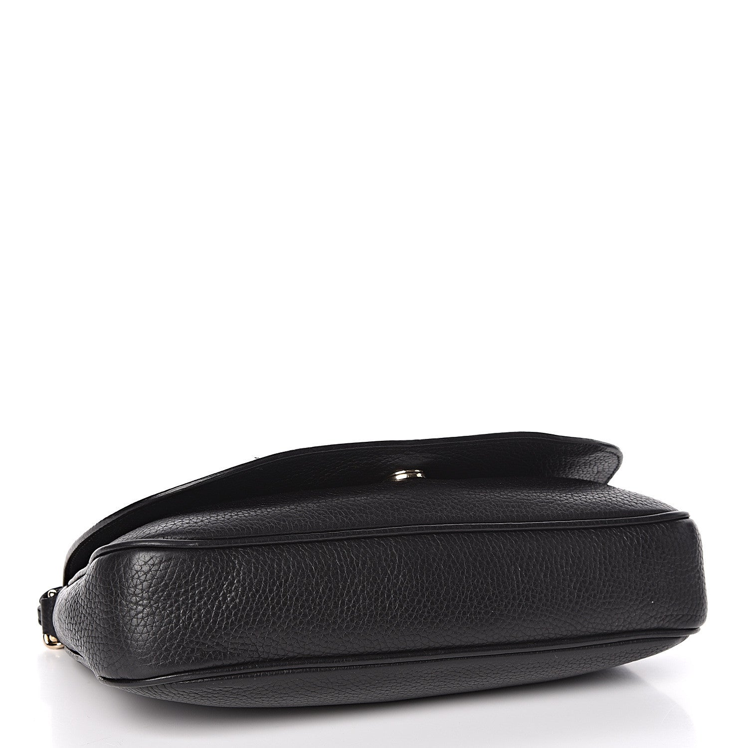 Gucci Pebbled Calfskin Medium Soho Flap Crossbody Black 4 of 10