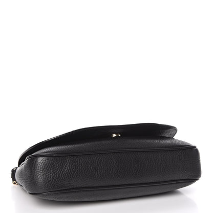 Gucci Pebbled Calfskin Medium Soho Flap Crossbody Black 4 of 10