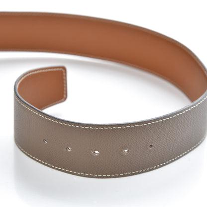 Hermes Epsom 42mm Constance 2 H Belt 85 Etoupe Gold 8 of 11