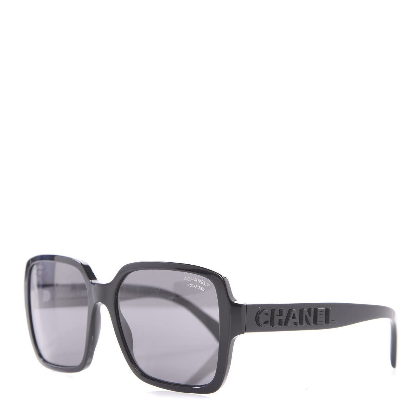 Acetate Polarized Square Sunglasses 5408 Black
