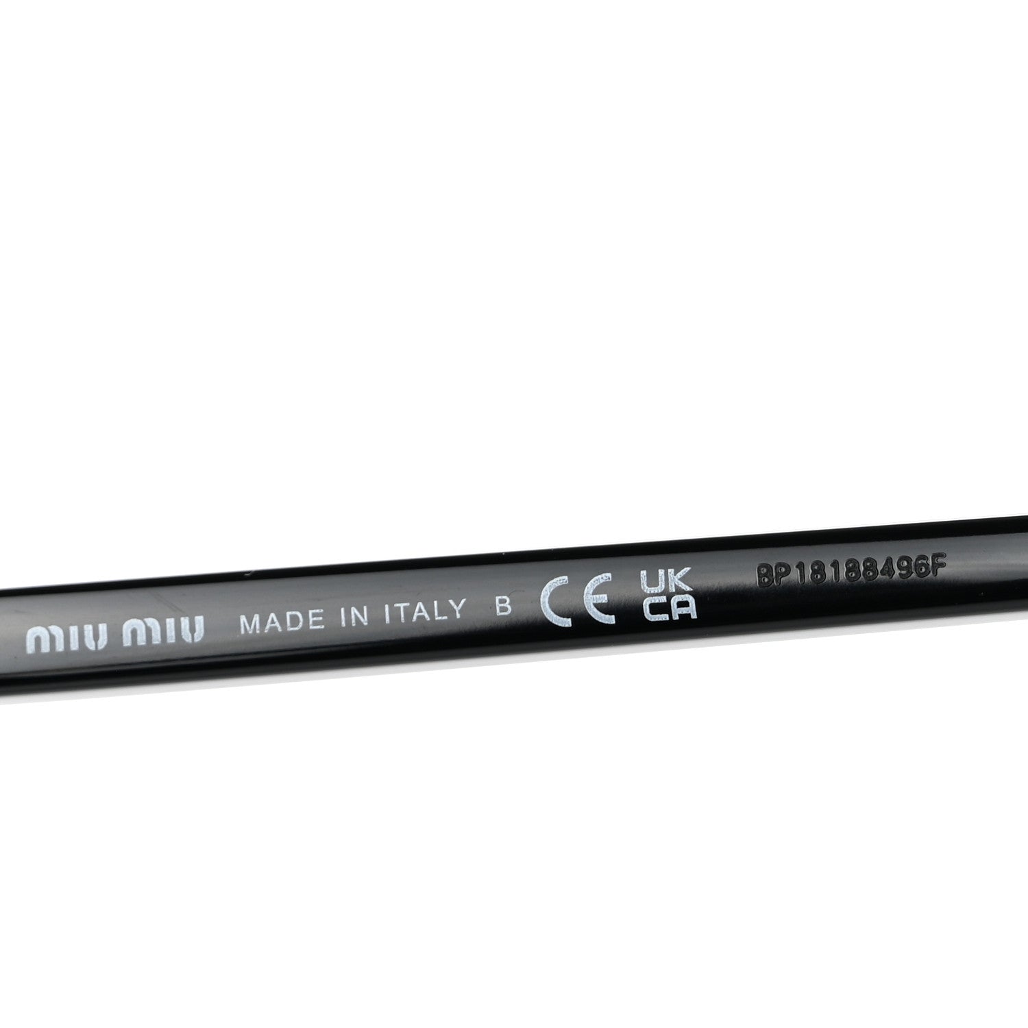 Miu Miu Acetate Oval Regard Sunglasses SMU04Z Slate Gray 5 of 8