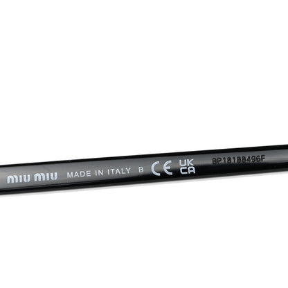 Miu Miu Acetate Oval Regard Sunglasses SMU04Z Slate Gray 5 of 8