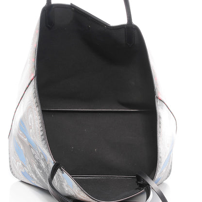 Givenchy Textured Coated Canvas Large Scarf Print Antigona Tote Black 8 of 10