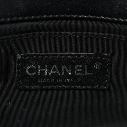 Chanel Calfskin Double Stitch Boy Clutch With Removable Chain Black 6 of 11