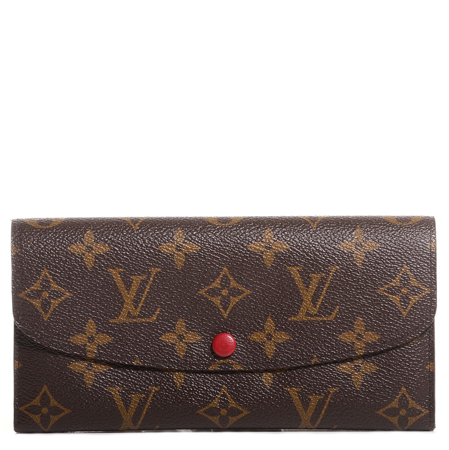 Monogram Emilie Wallet Red