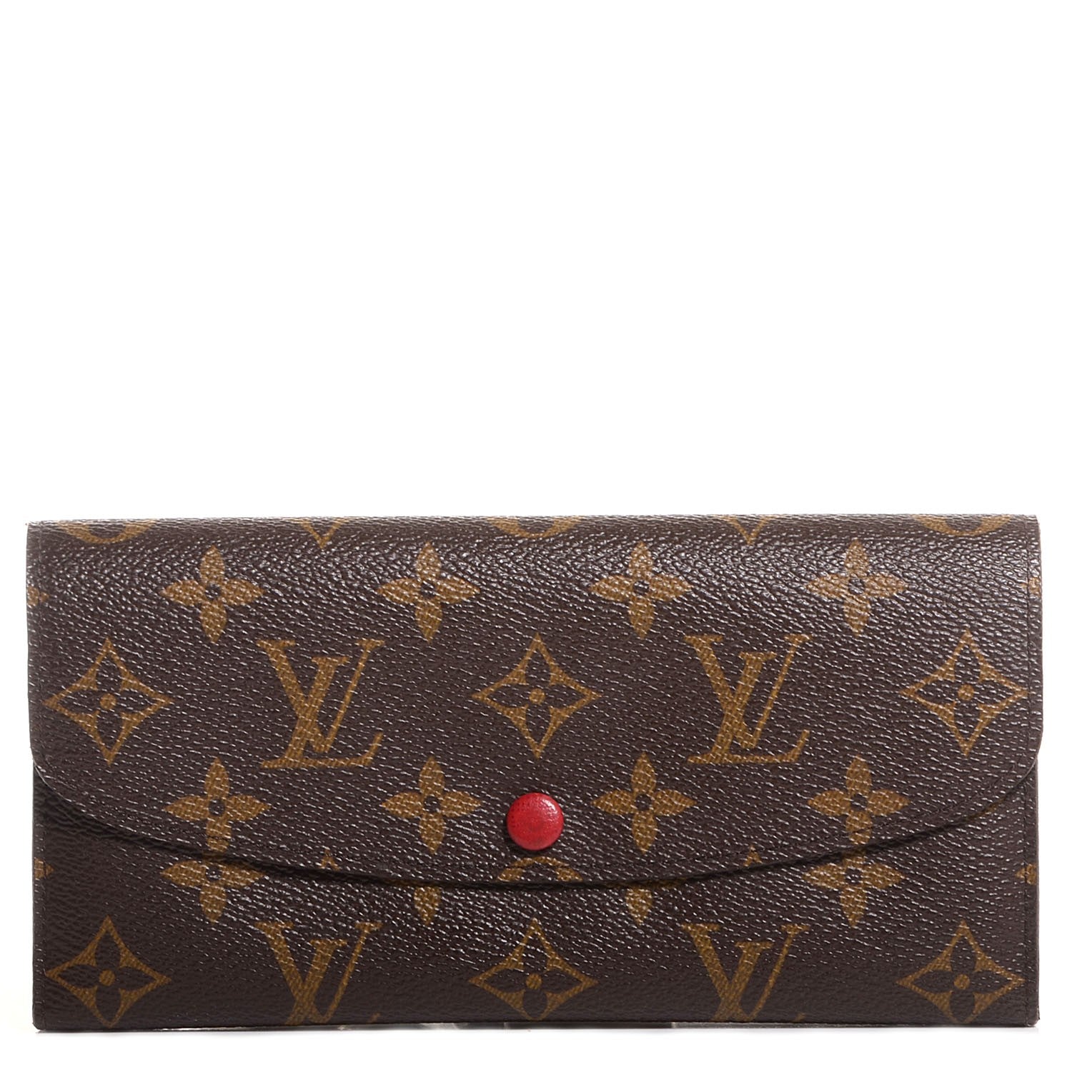 Louis Vuitton Monogram Emilie Wallet Red 1 of 7