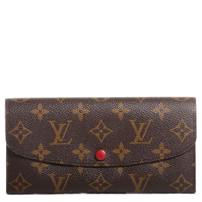 Louis Vuitton Monogram Emilie Wallet Red 1 of 7