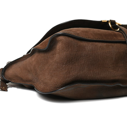 Chloe Nubuck Medium Marcie Satchel Dark Brown 9 of 18