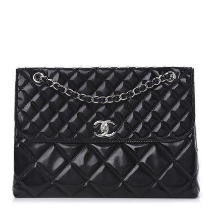 Chanel Vinyl Quilted In the Business Flap Bag Black 2 of 22