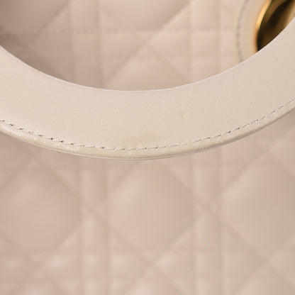 Christian Dior Lambskin Cannage Large Lady Dior Light Beige 8 of 20
