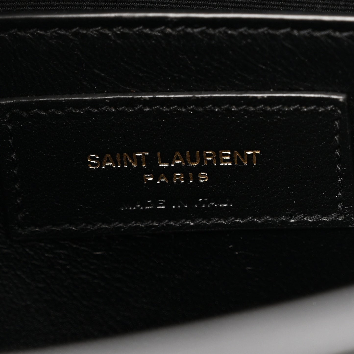 Shiny Calfskin Crocodile Embossed Manhattan Baguette Black