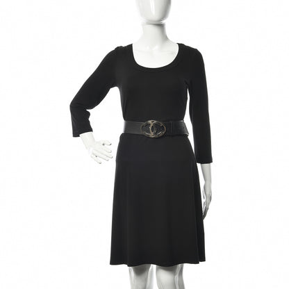 Chanel Calfskin CC Belt 95 38 Black 2 of 7