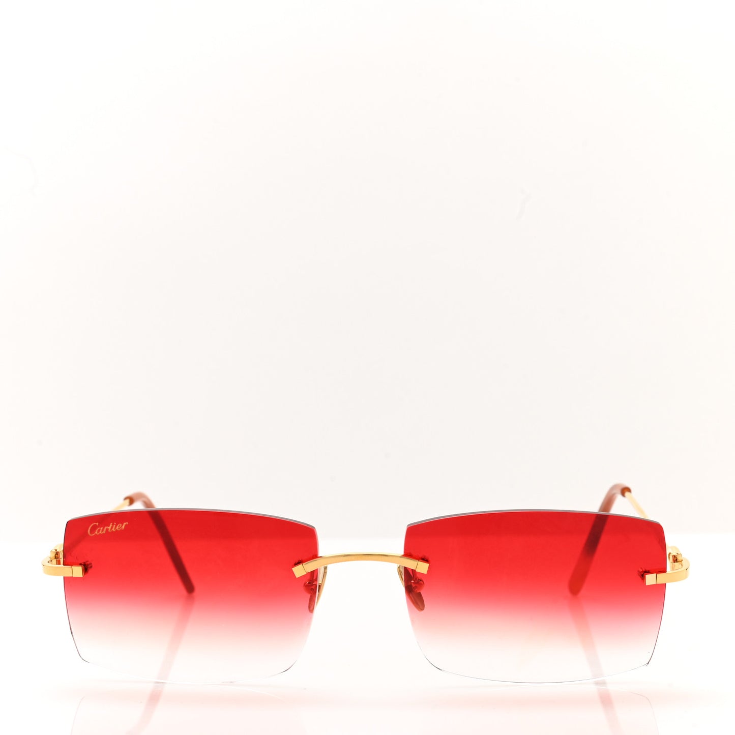 Metal Square Sunglasses CT00500 Gold Red