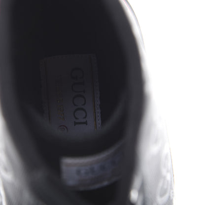 Gucci Econyl Nylon Web Monogram Off The Grid Mens 1977 Tennis High Top Sneakers 9.5 Black 6 of 7