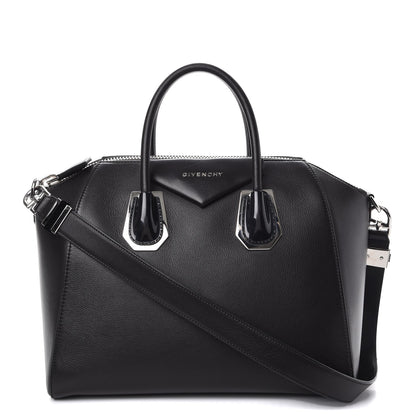 Givenchy Calfskin Plexiglass Medium Antigona Black 1 of 8