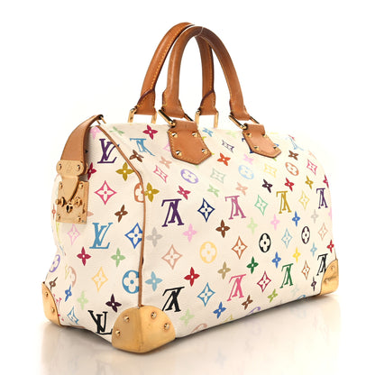 Louis Vuitton Monogram Multicolor Speedy 30 White 3 of 15