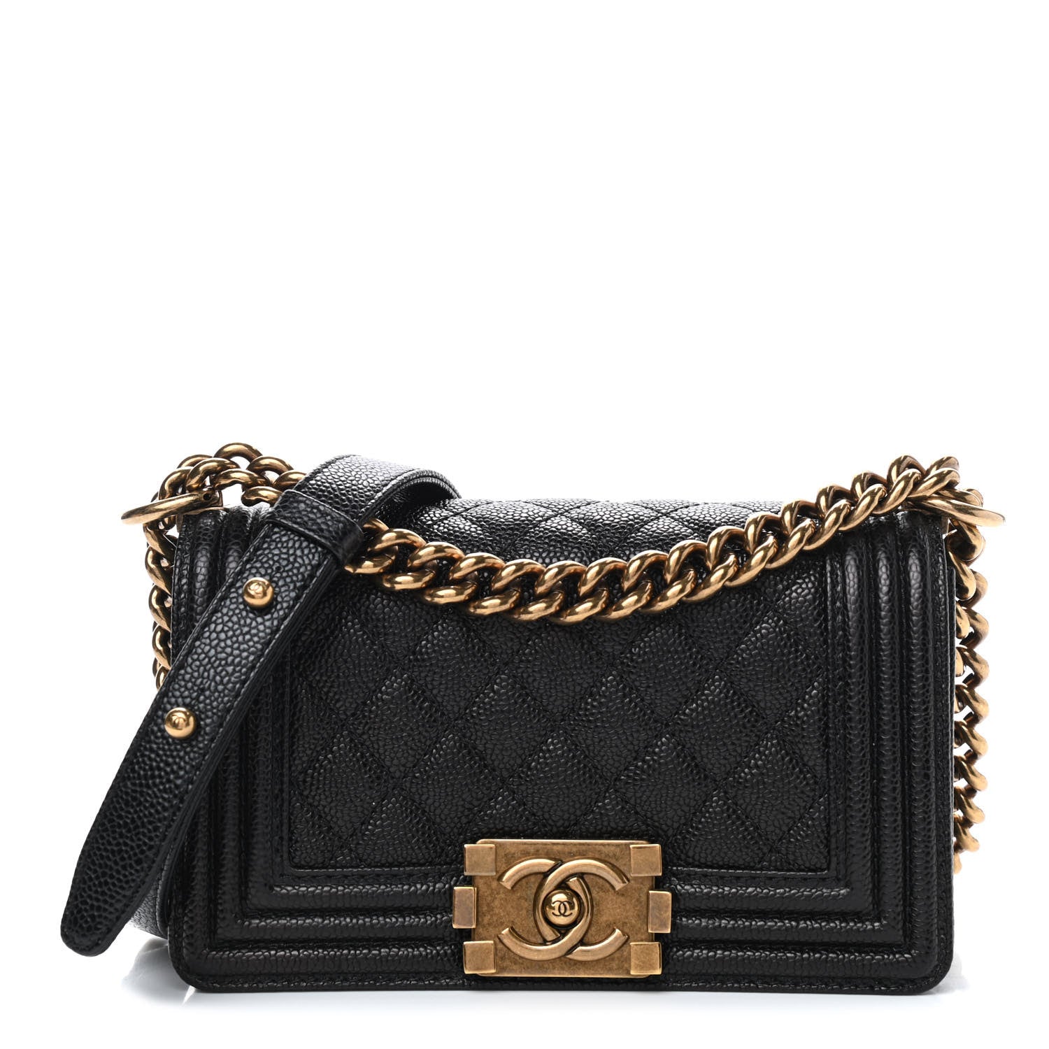 Chanel Caviar Quilted Small Boy Flap Black 1 of 9