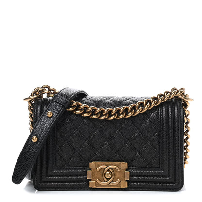 Chanel Caviar Quilted Small Boy Flap Black 1 of 9