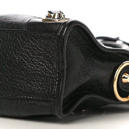 Balenciaga Chevre Gold Metallic Edge Hardware Mini City Black 10 of 10