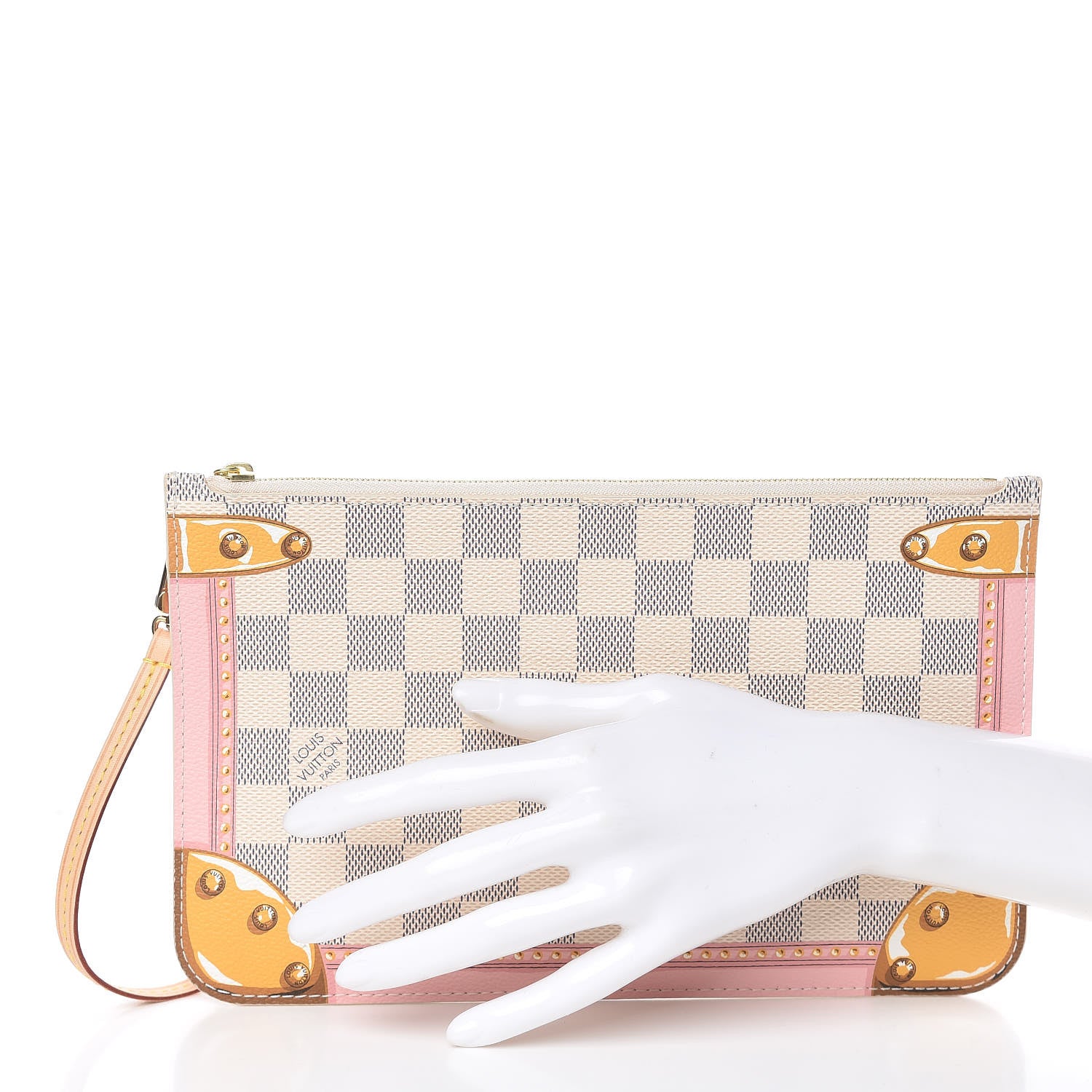 Louis Vuitton Damier Azur Summer Trunks MM GM Pochette 2 of 7