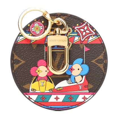 Louis Vuitton Monogram 2020 Christmas Animation Bumper Cars Bag Charm Key Ring Coquelicot 1 of 6