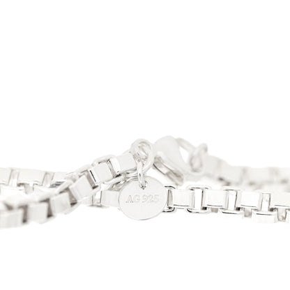 Tiffany Sterling Silver 4mm Venetian Link Bracelet 4 of 5