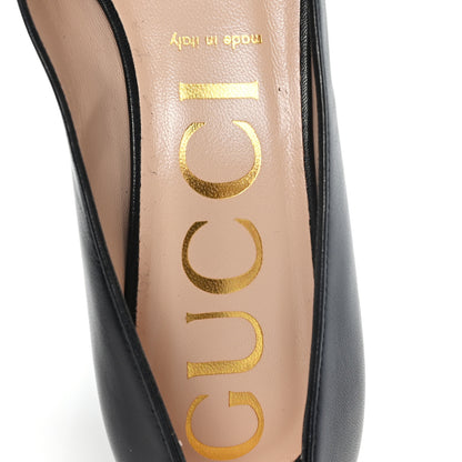 Gucci Malaga Kid Horsebit 75mm Pumps 38 Black 8 of 11