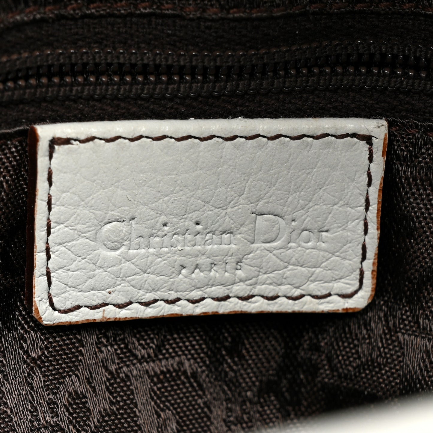 Calfskin Double Saddle Bag White