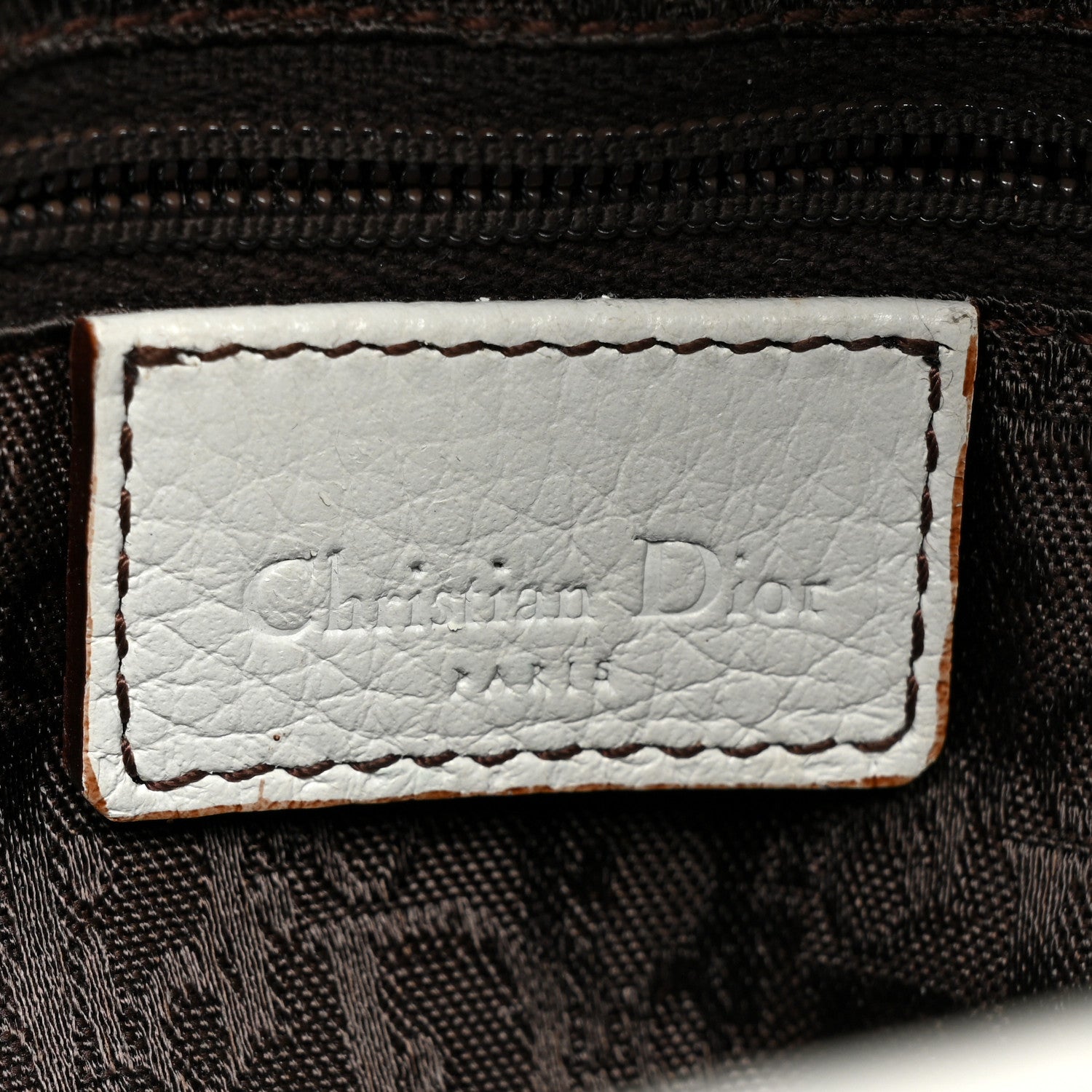 Christian Dior Calfskin Double Saddle Bag White 6 of 20