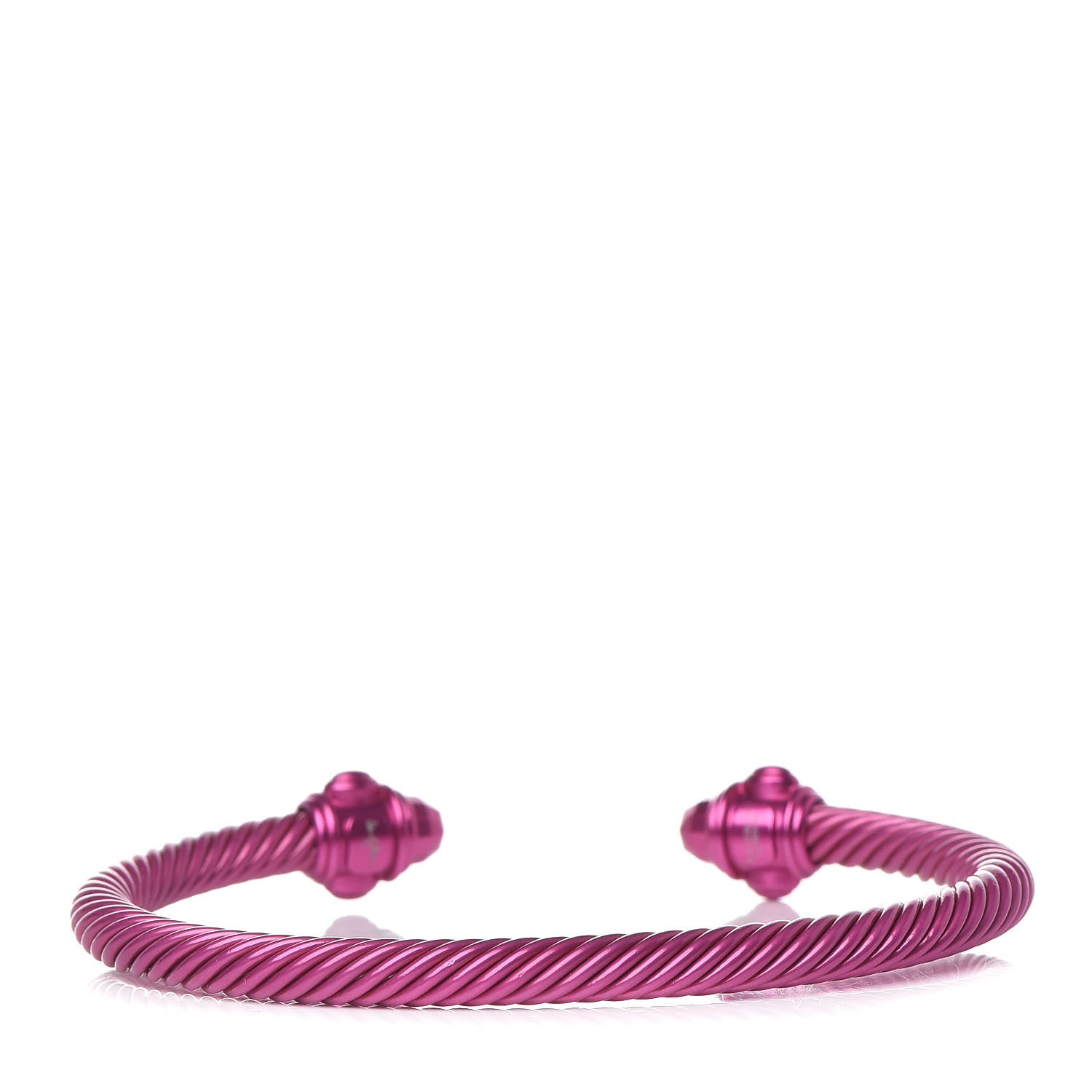 David Yurman Aluminum 5mm Renaissance Bracelet Dark Pink 3 of 5