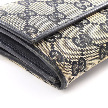 Gucci GG Supreme Monogram Dice Chain Wallet Beige Blue 5 of 14