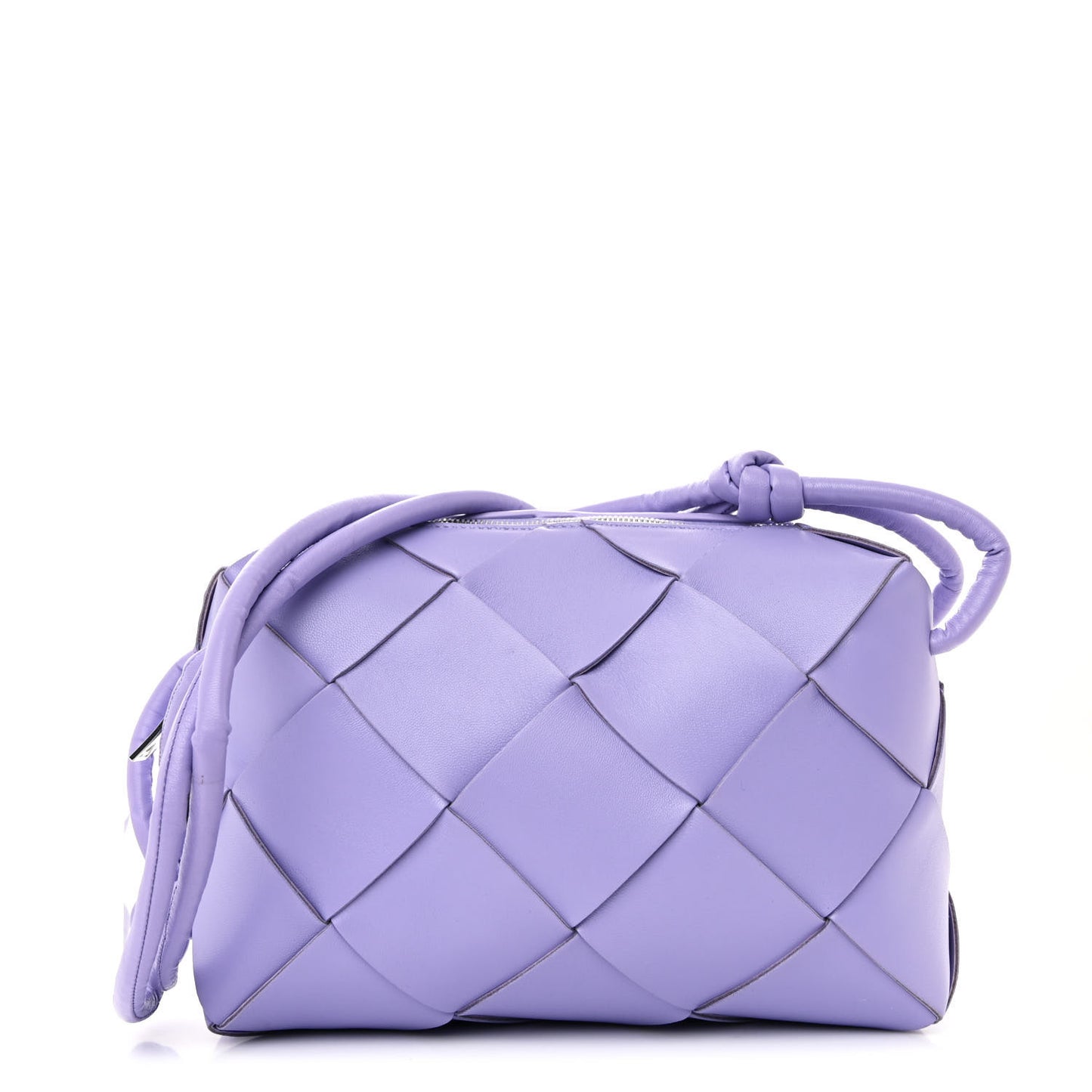 Lambskin Maxi Intrecciato Small Cassette Camera Bag Wisteria