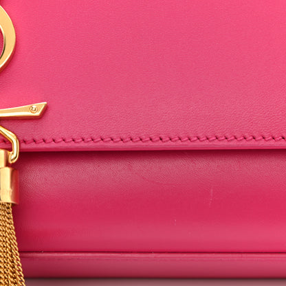 Saint Laurent Smooth Calfskin Medium Classic Monogram Kate Tassel Satchel Fuchsia 14 of 15