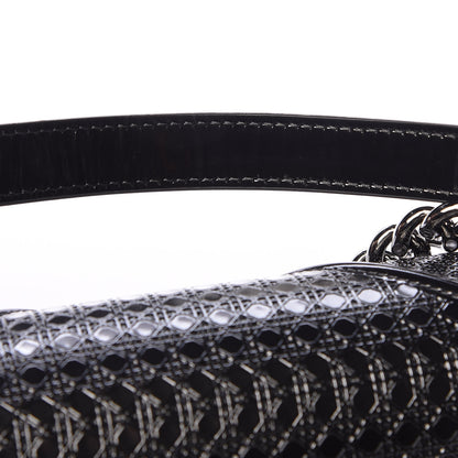 Christian Dior Metallic Patent Micro-Cannage Small Diorama Flap Bag Onyx Black 13 of 13