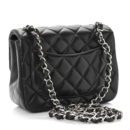 Chanel Lambskin Quilted Mini Square Flap Black 3 of 10
