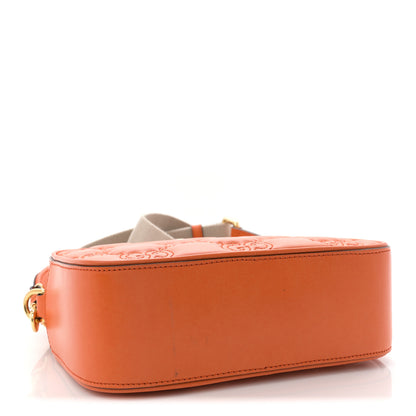 Gucci Calfskin GG Matelasse Shoulder Bag Spring Orange Natural 4 of 11